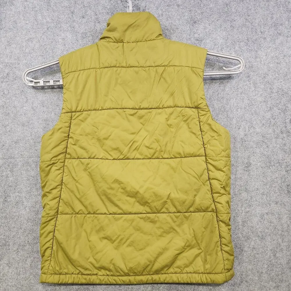 The North Face Vest Mens Large‎ Green Quilted Insulated Full Zip Puffer Hiking